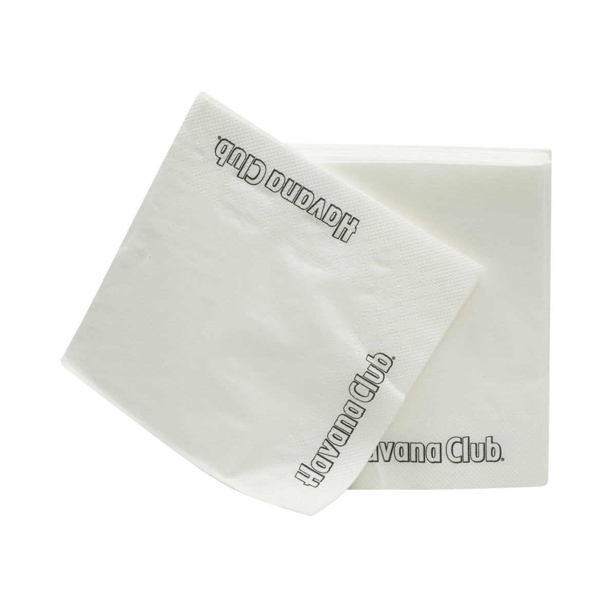 250 serviettes Havana Club Rum blanches, petits caractères – Vue 3