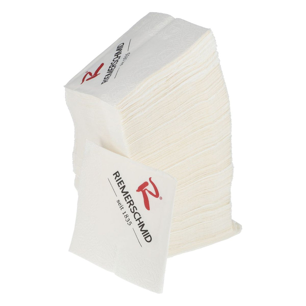 250 serviettes Riemerschmid, lot de 12 x 12 cm, avec protection anti-gouttes, sous-verres, qualité gastronomique