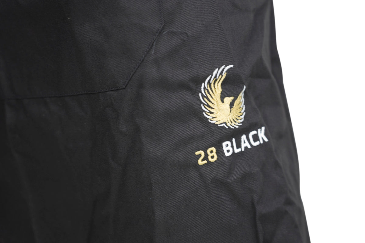 28Black Tablier de serveur Tablier à nouer devant Poche Service restauration Bar Bistro – Vue 2