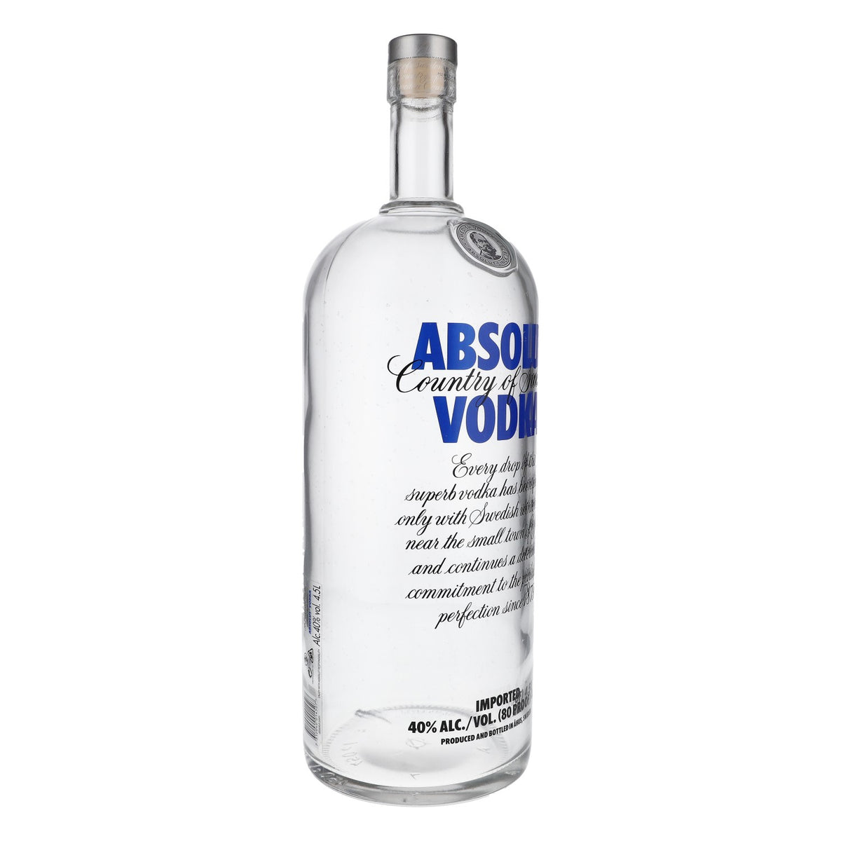 bouteille vide Absolut Vodka 4,5 l avec présentoir en carton Bouteille factice Décoration Bar – Vue 3