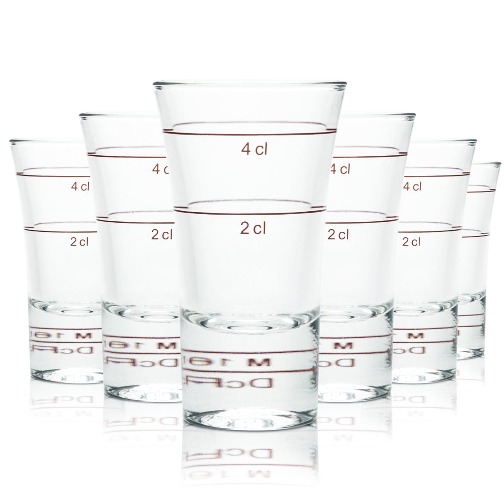 48 verres à shot 4 cl Stamper Verres courts Gastronomie Calibrés Borgonovo Schnaps Senior