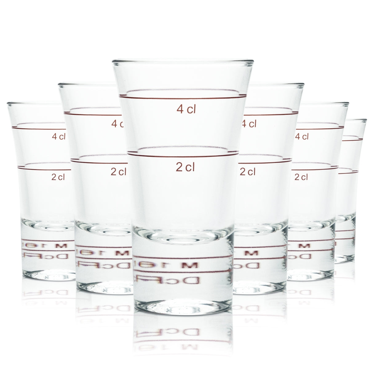 60x Verre à shot 4 cl Stamper Verres courts Gastronomie calibrés Borgonovo Schnapps Senior