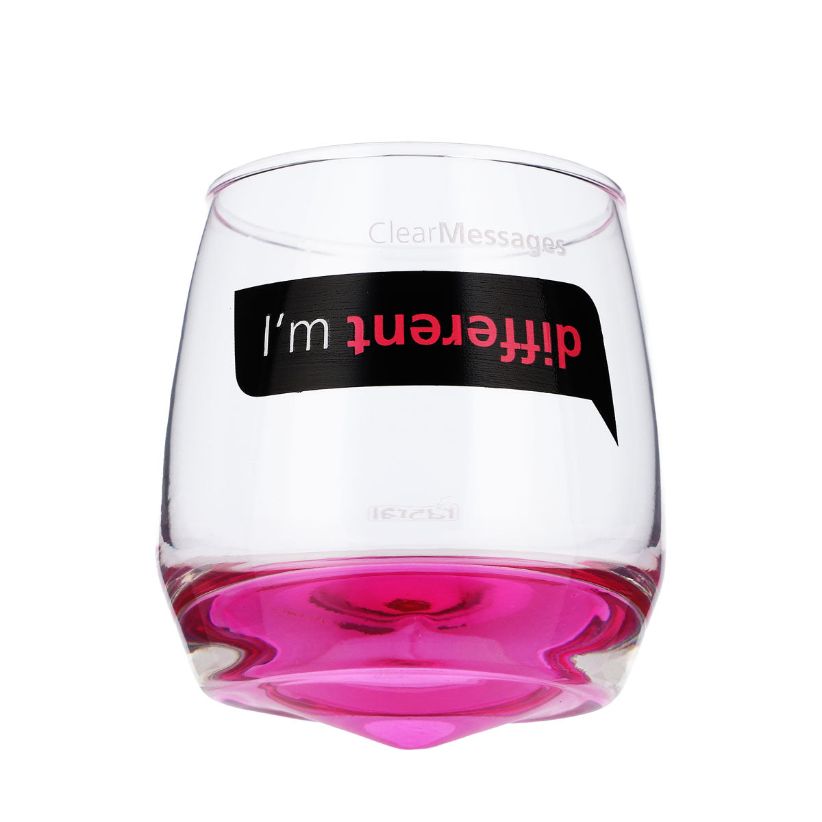 4 verres Rastal en verre 0,2 l Verres design Tumbler Schwenker « I'm different » – Vue 3