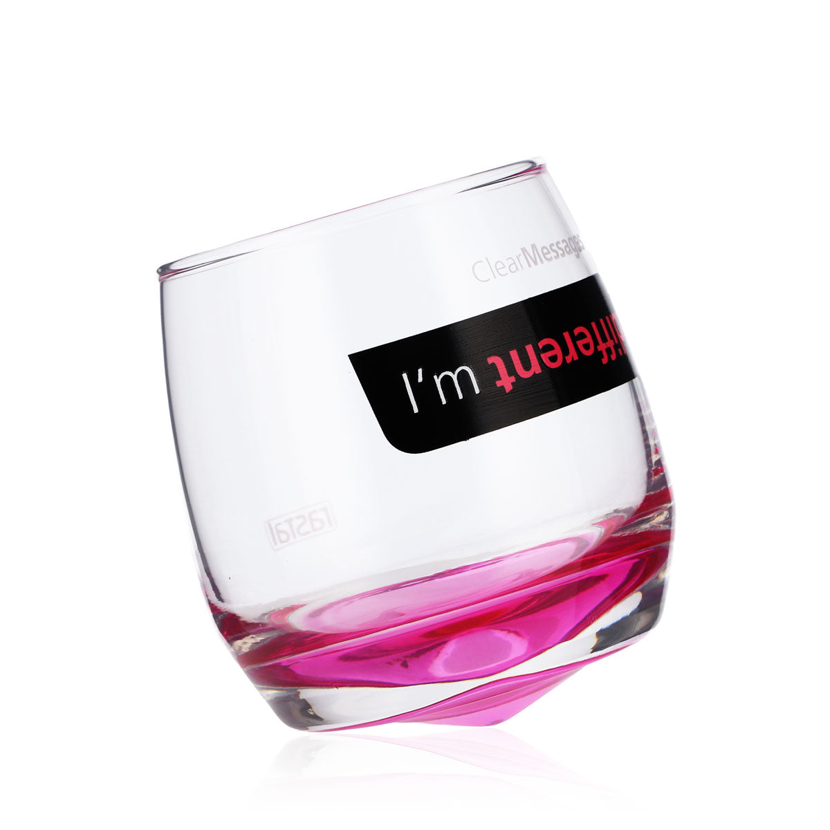 4 verres Rastal en verre 0,2 l Verres design Tumbler Schwenker « I'm different » – Vue 4