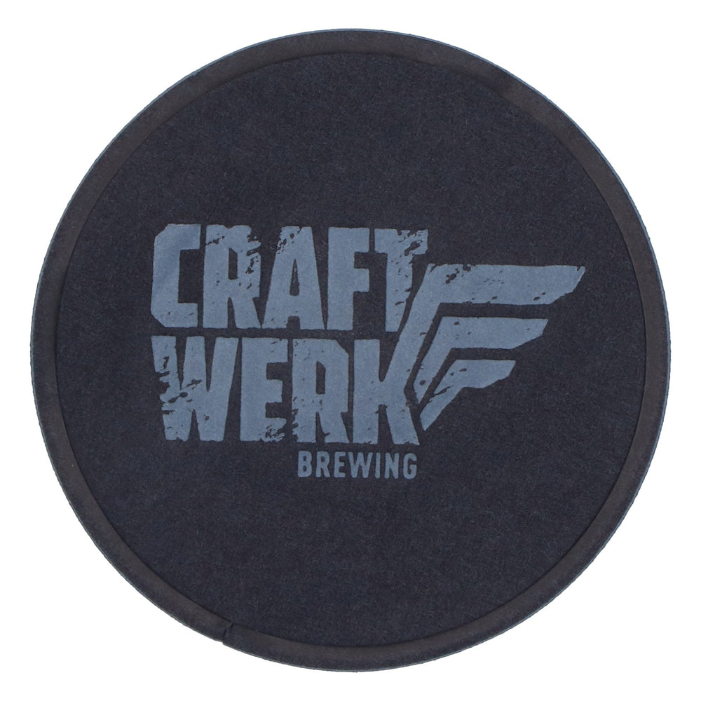 500x Craftwerk Sous-verres Sous-verres en verre Noir Rond