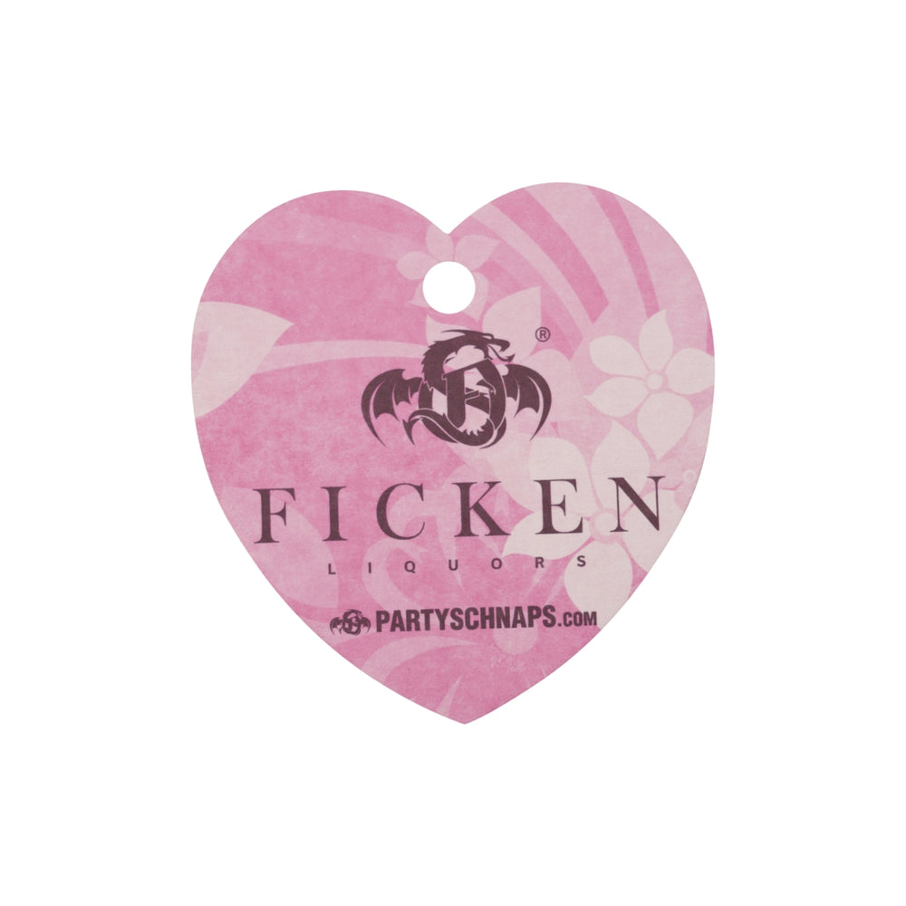 50x sous-verres à liqueur « Ficken » (baiser) en carton rose en forme de cœur pour verres à bière