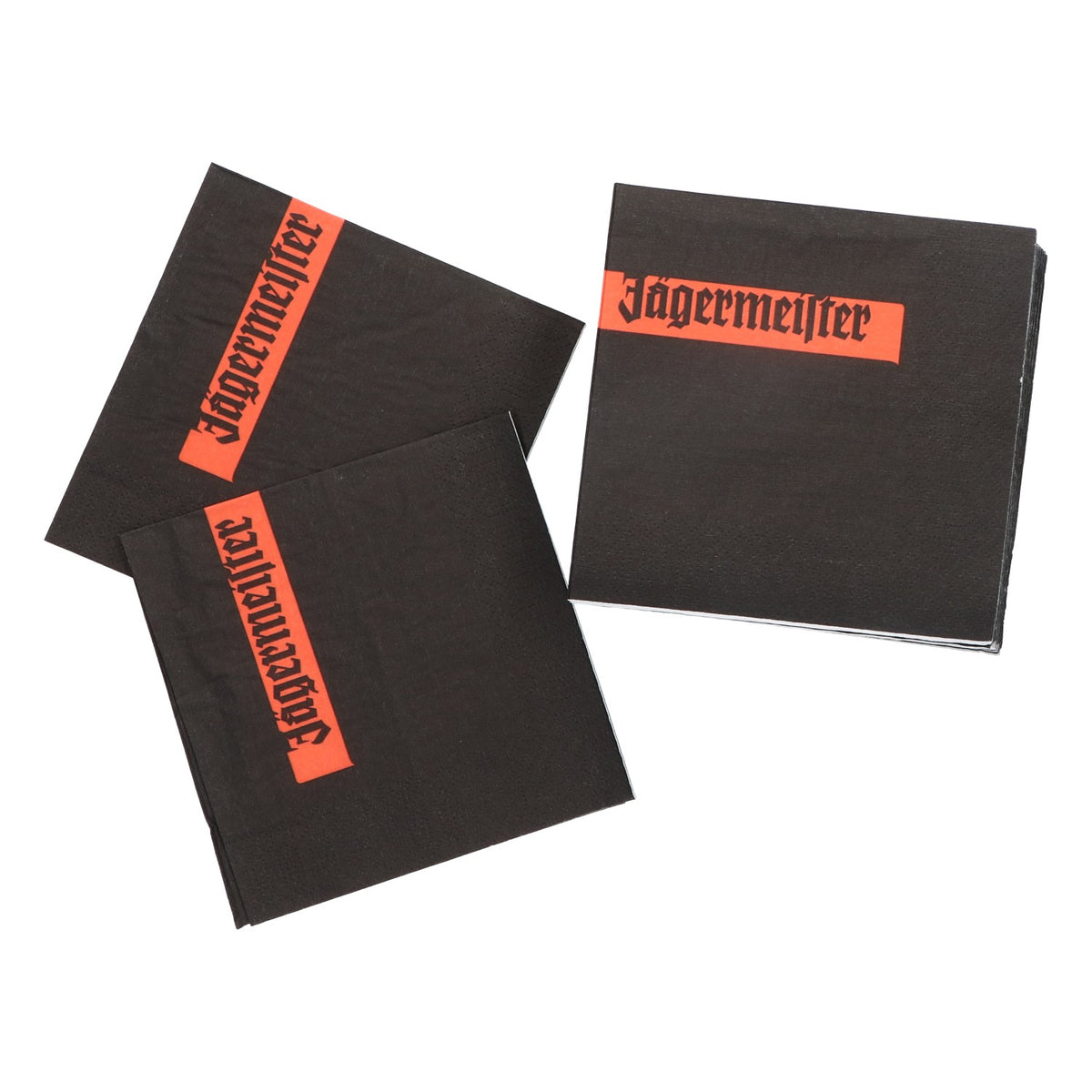 50x serviette Jägermeister en papier avec protection anti-gouttes 24 x 24 cm, nappe pour boissons – Vue 2