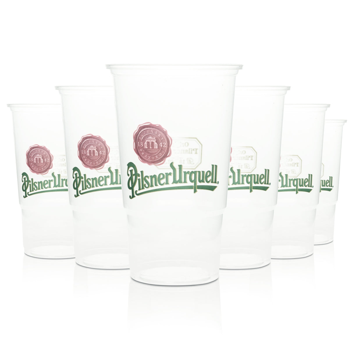 50 gobelets jetables Pilsener Urquell 0,5 l Verres de festival en plastique Verre