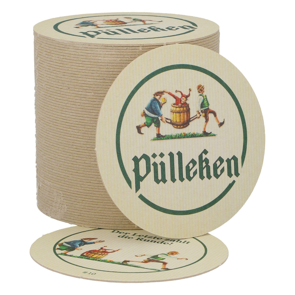 50 sous-verres « Pülleken » : « Le dernier paie la tournée » – Sous-verres et accessoires de bar