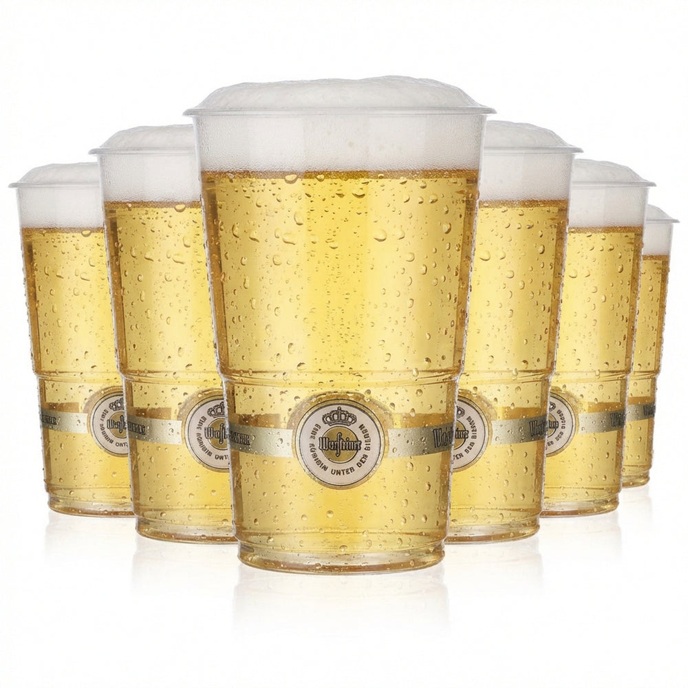 50 gobelets jetables Warsteiner 0,4 l, verres de festival en plastique