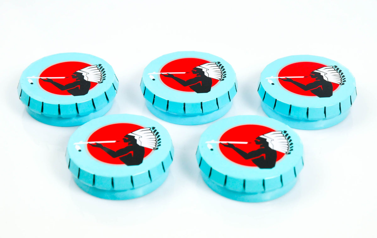5x cendriers American Spirit Cigarettes Cendrier de plage Boîte en métal Mini Bleu – Vue 2
