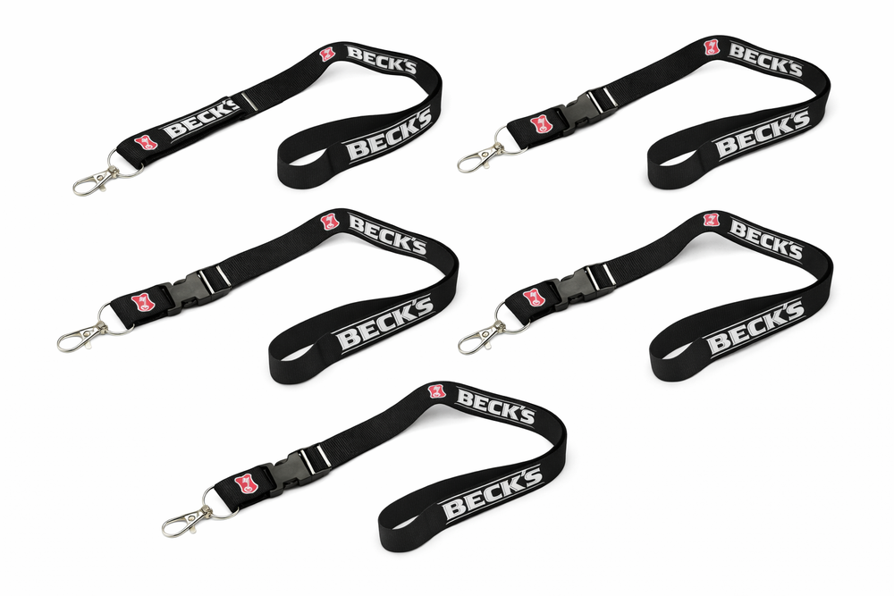 5x Becks Porte-clés Lanière Chaîne Pendentif Accessoire Mousqueton Pendentif