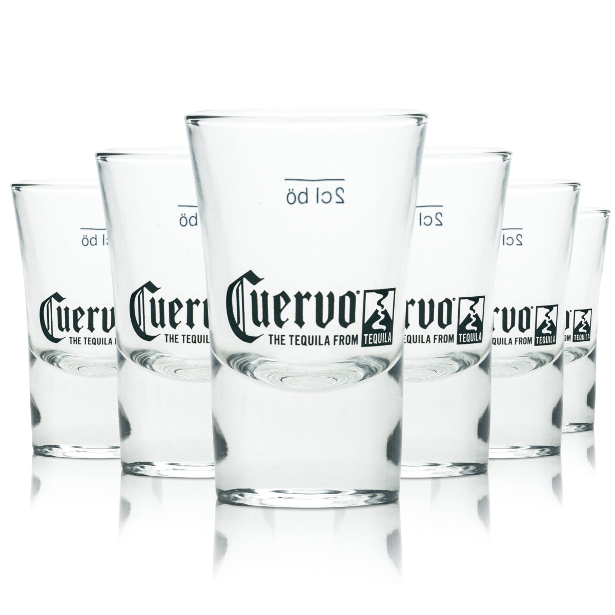 6 verres à tequila Cuervo 2 cl neufs