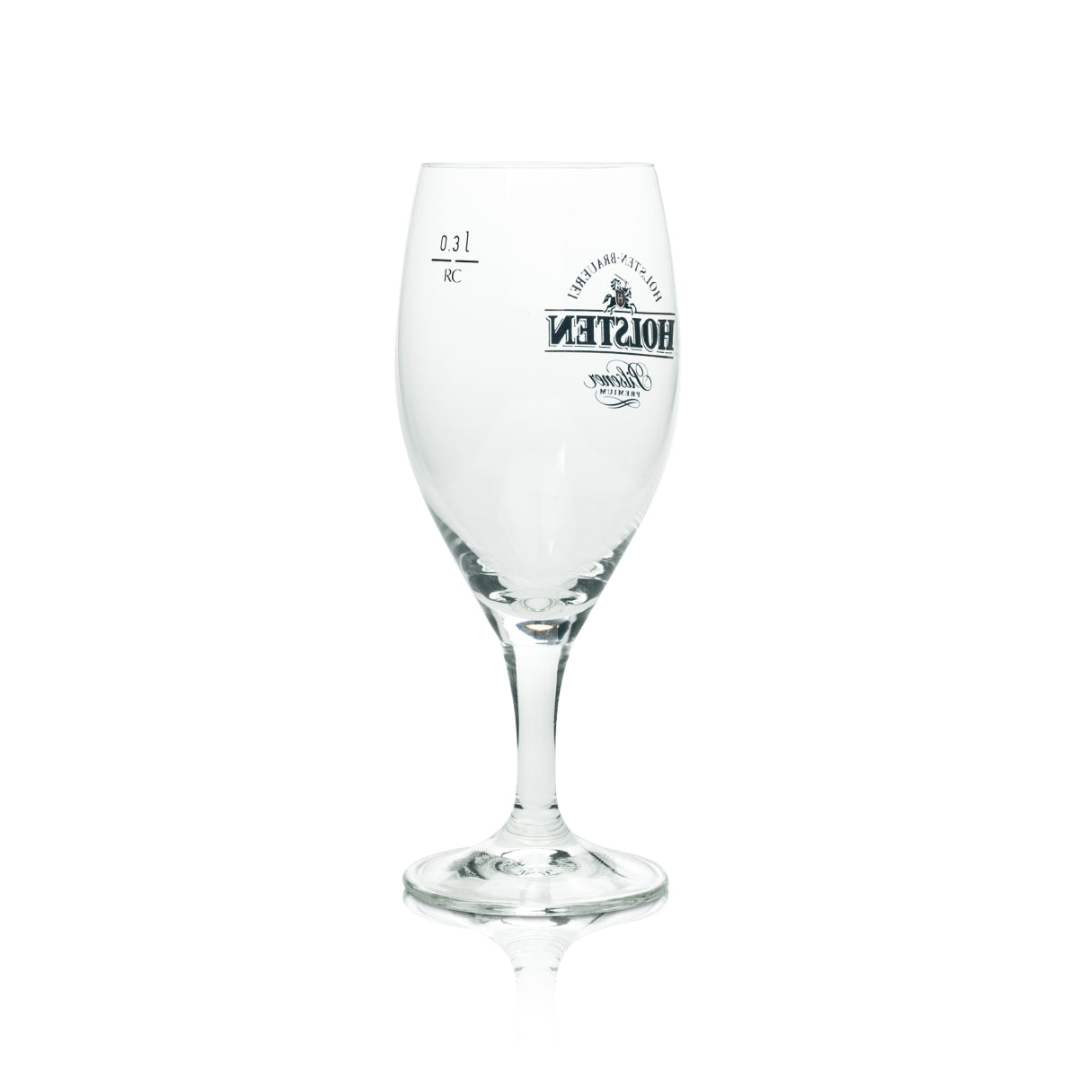 6 verres à bière Holsten 0,3 l coupe/tulipe « Pilsener Premium » RC SANS bord argenté neuf – Vue 3