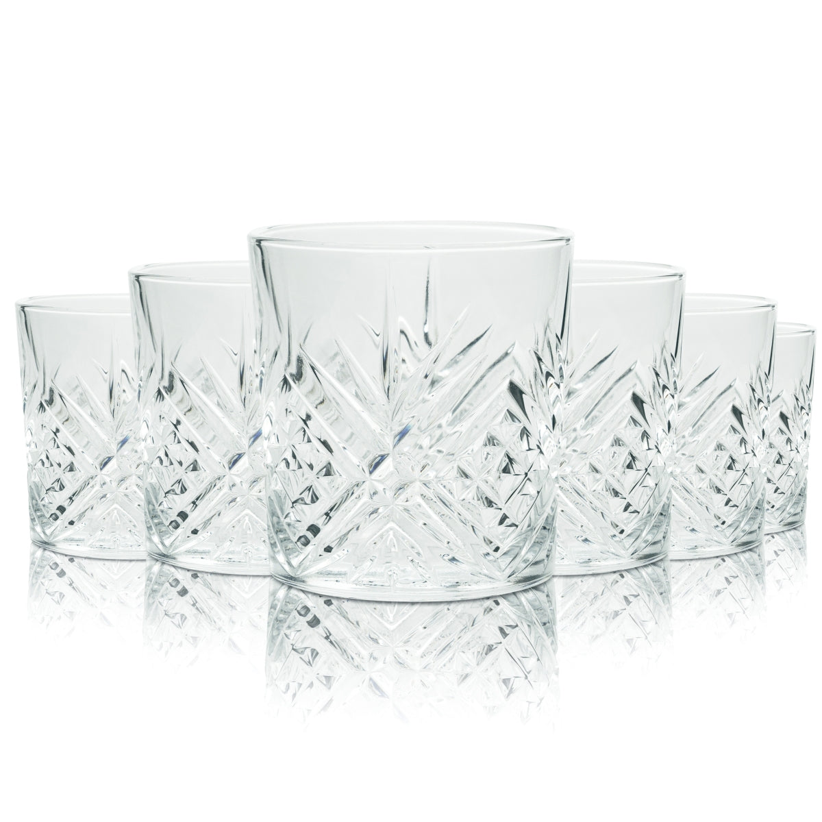 6 verres à whisky Redemption 0,2 l, tumblers avec relief, neufs
