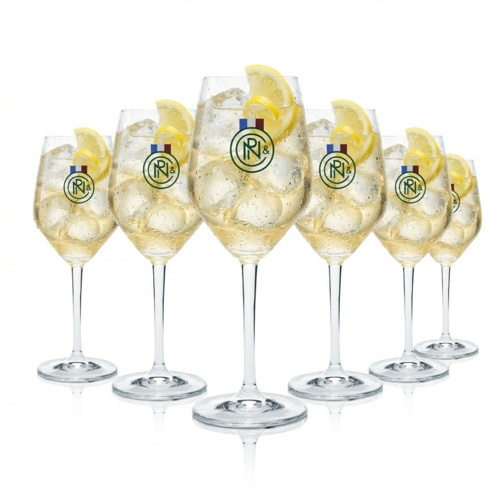 Lot de 6 verres Noilly Prat 0,36 l – Verres à vin pour apéritif et Dry Martini