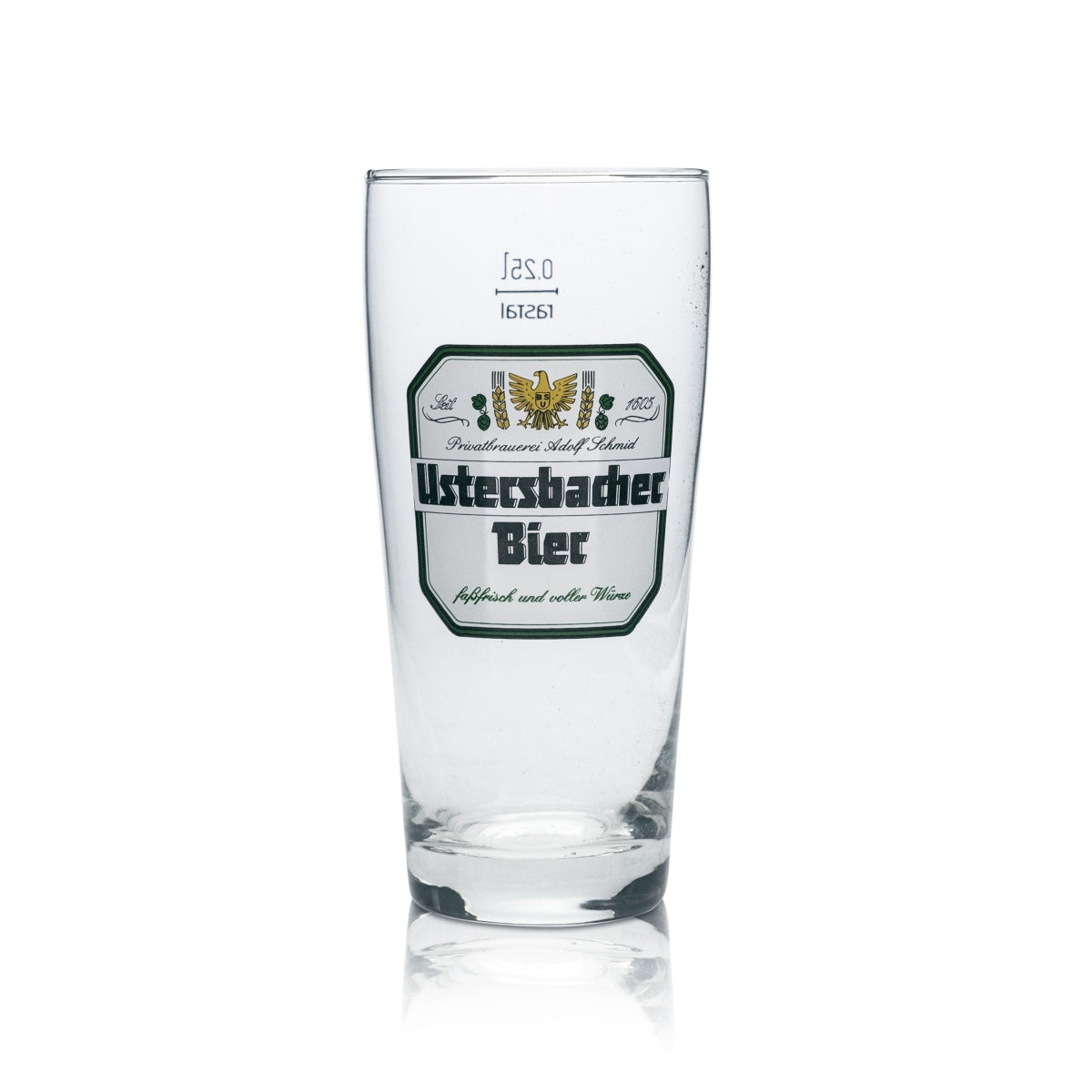 6x Adolf Schmid Ustersbacher verre à bière 0,25 l verres à bière brasserie gastronomie bar – Vue 2