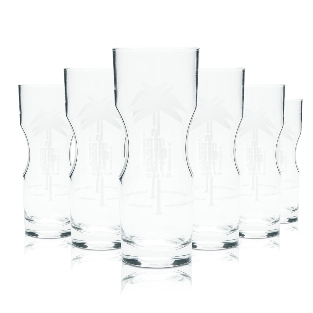 6x Afri Cola verre 0,4 l gobelet exclusif verre profilé gastronomique calibré limonade eau