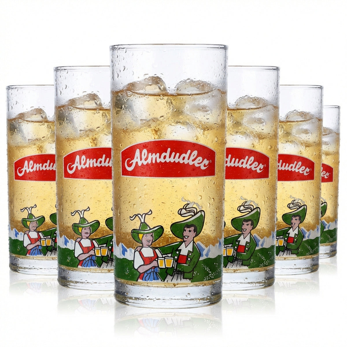 6 verres à boisson gazeuse Almdudler Verres Limoglas 0,2 l Tasses Sahm
