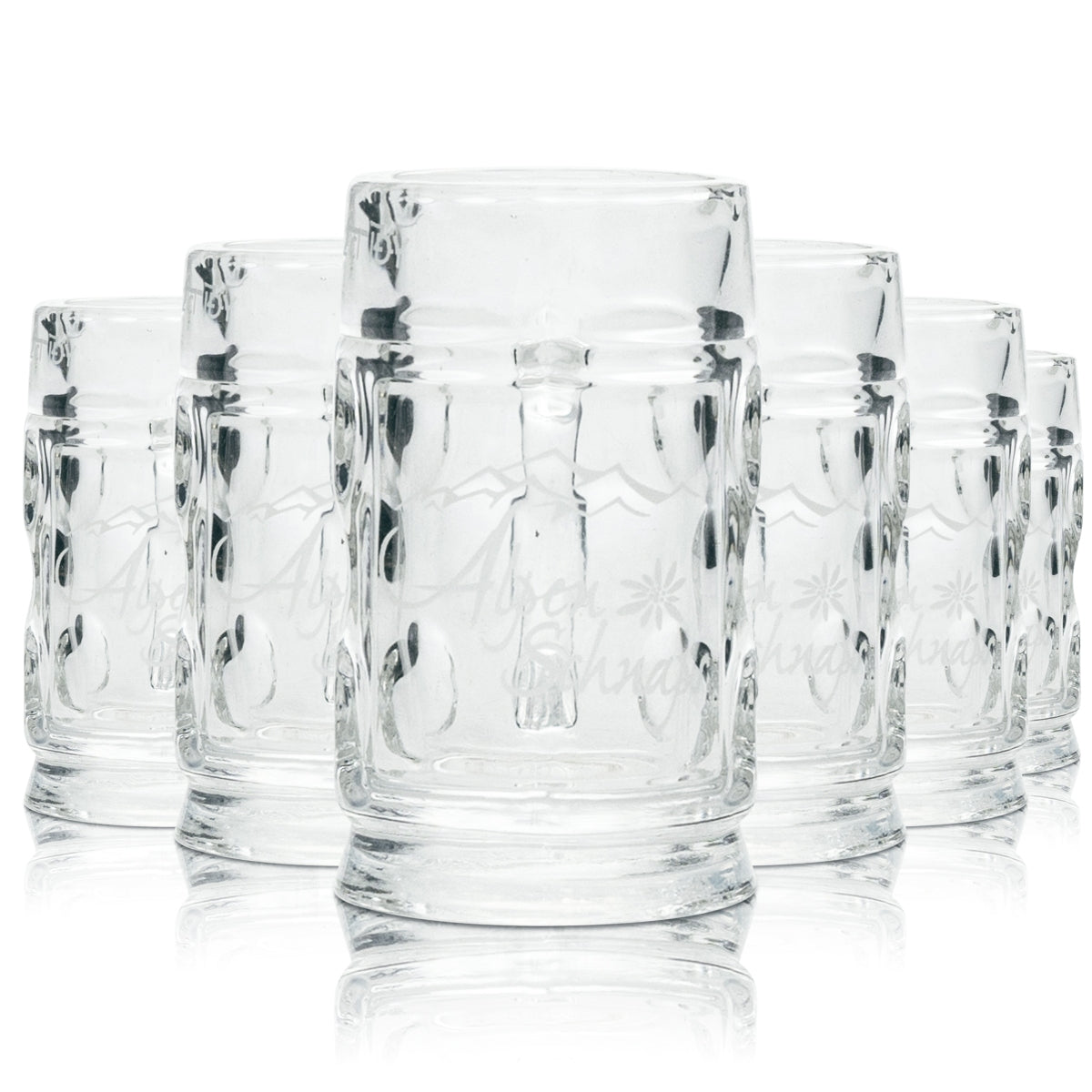 6x schnaps alpin Steinbeisser verre mini chope 2 cl schnaps verres à shot Stamper