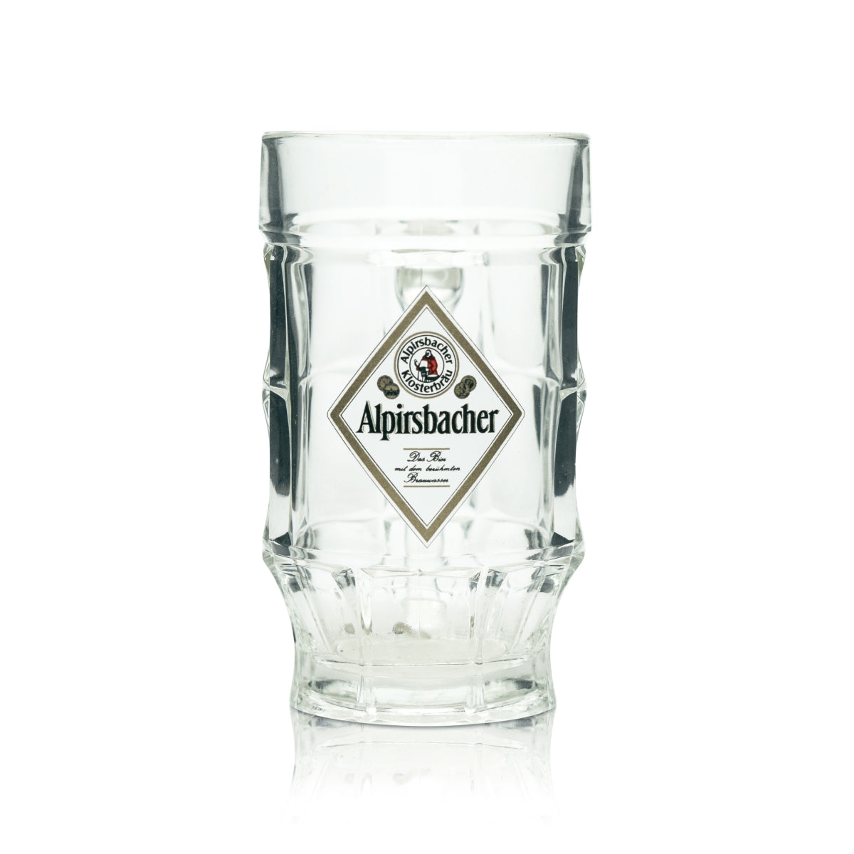 6 verres à bière Alpirsbacher 0,3 l, chope Strasbourg, Sahm Seidel, verres à anse, chopes – Vue 2