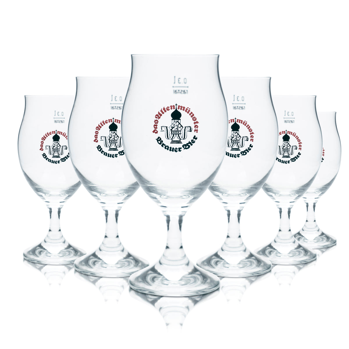 6x Altenmünster Verre 0,3 l Chope à bière Tulipe Calice Verres Brasserie Gastronomie Calibré – Vue 4