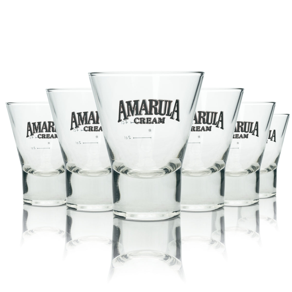 6x Amarula Cream Verre 0,1 l Verres à liqueur Verres à schnaps 2 cl 4 cl Cocktail lourd