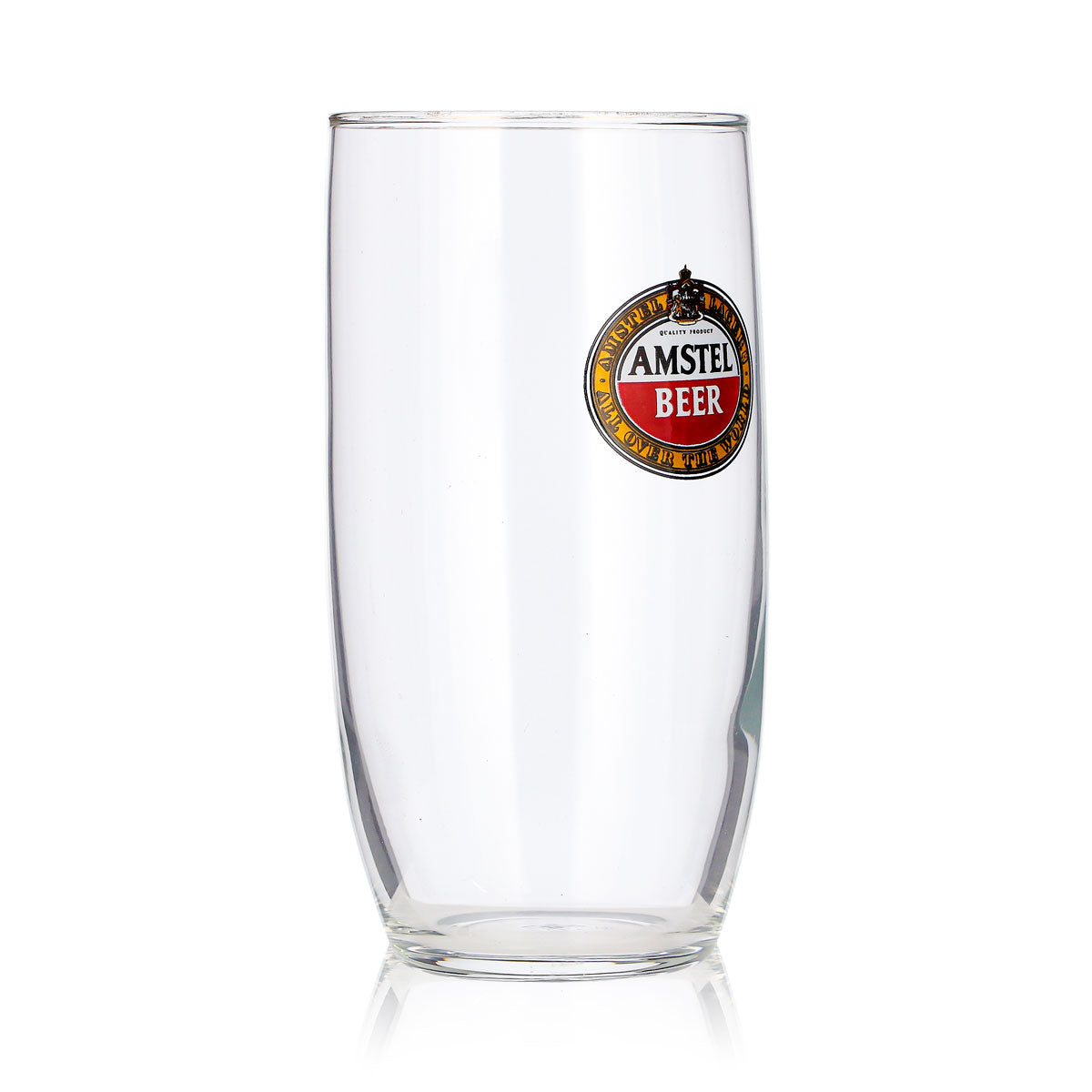 Lot de 6 verres à bière Amstel de 0,33 l, modèle droit, bord doré (lot de 6) – Vue 4