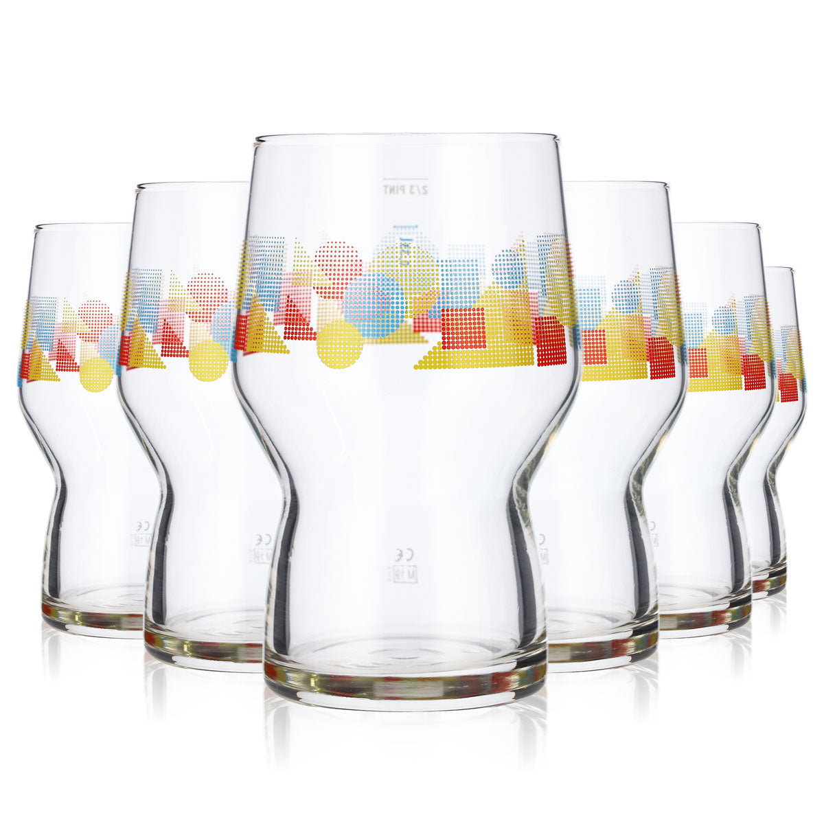6 verres à bière And Union, verres à bière 0,33 l, motif coloré – Vue 5