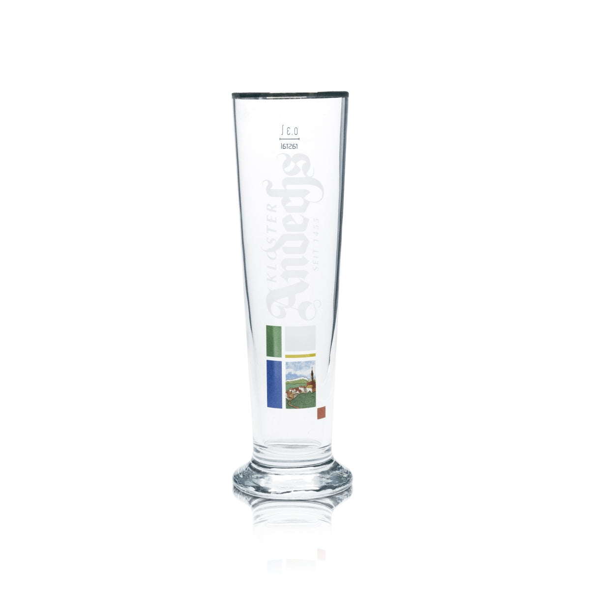 6 verres à bière Andechs 0,3 l, verres à pied, verres à bière, verres à bière, brasserie Kloster, bar gastronomique – Vue 2