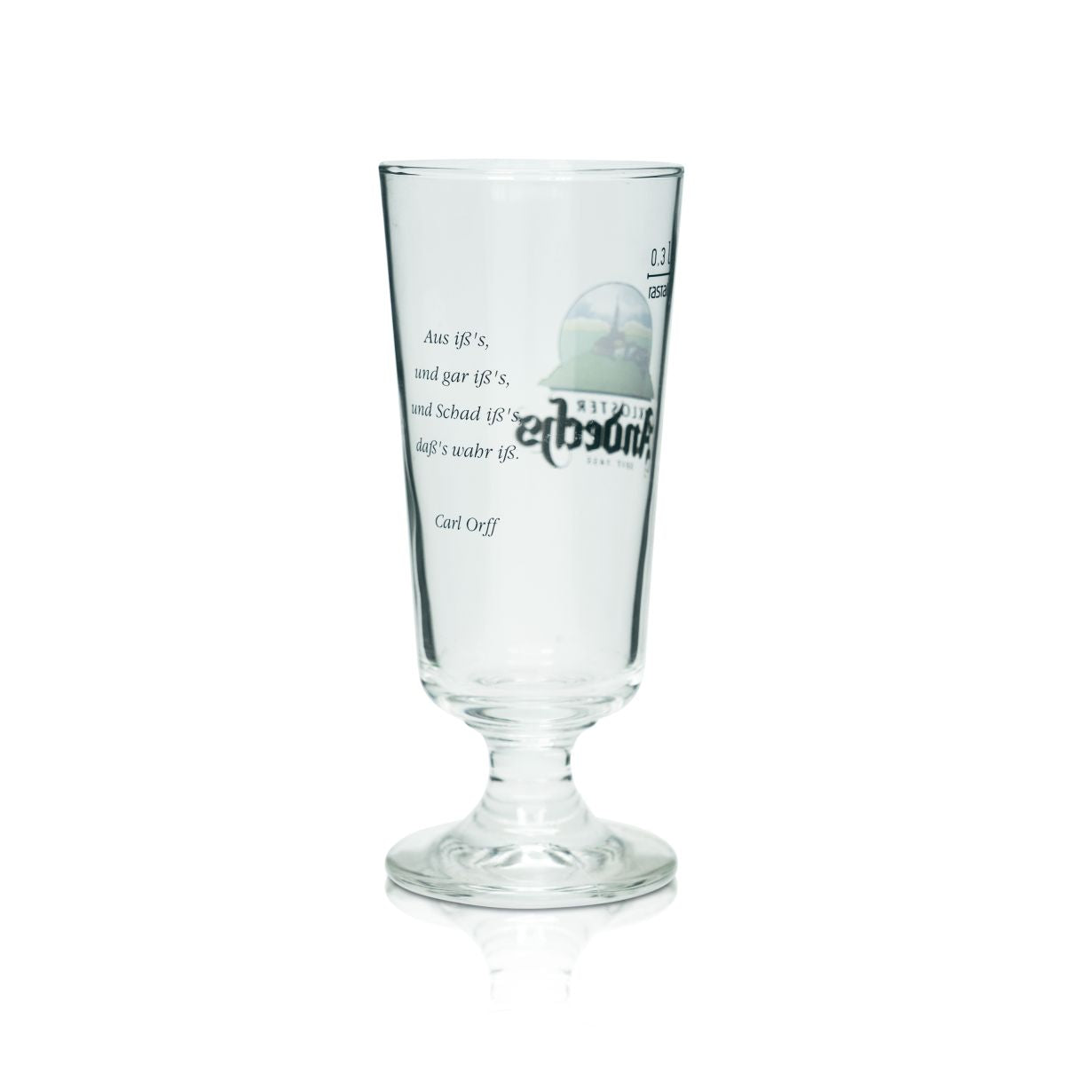 6 verres à bière Andechs 0,3 l, forme tulipe, verres à bière, brasserie, gastronomie, chêne – Vue 3