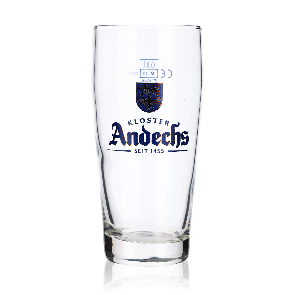 6 verres à bière Andechs 0,3 l Willi-Becher Logo bleu F.Herb – Vue 2