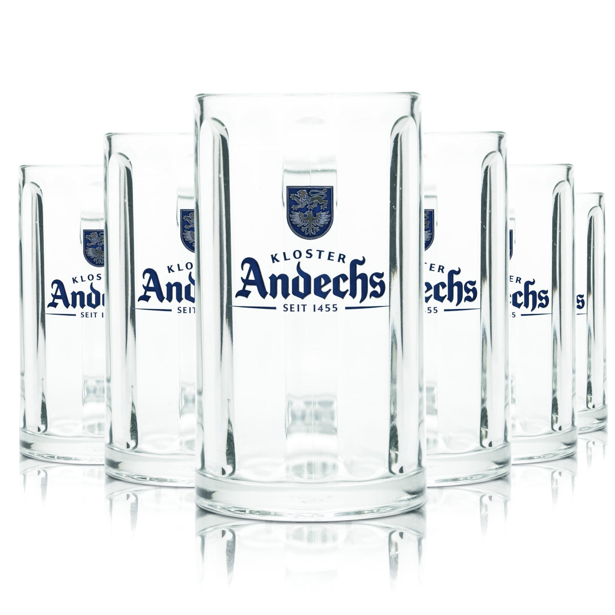 6x Andechs verre 0,4 l chope à bière Humpen Seidel verres bière de brasserie monastère gastronomie