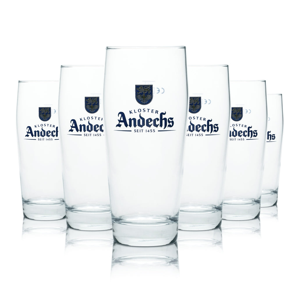 6x Andechs verre 0,5 l verre à bière verres gastronomiques calibrés brasserie Kloster Munich