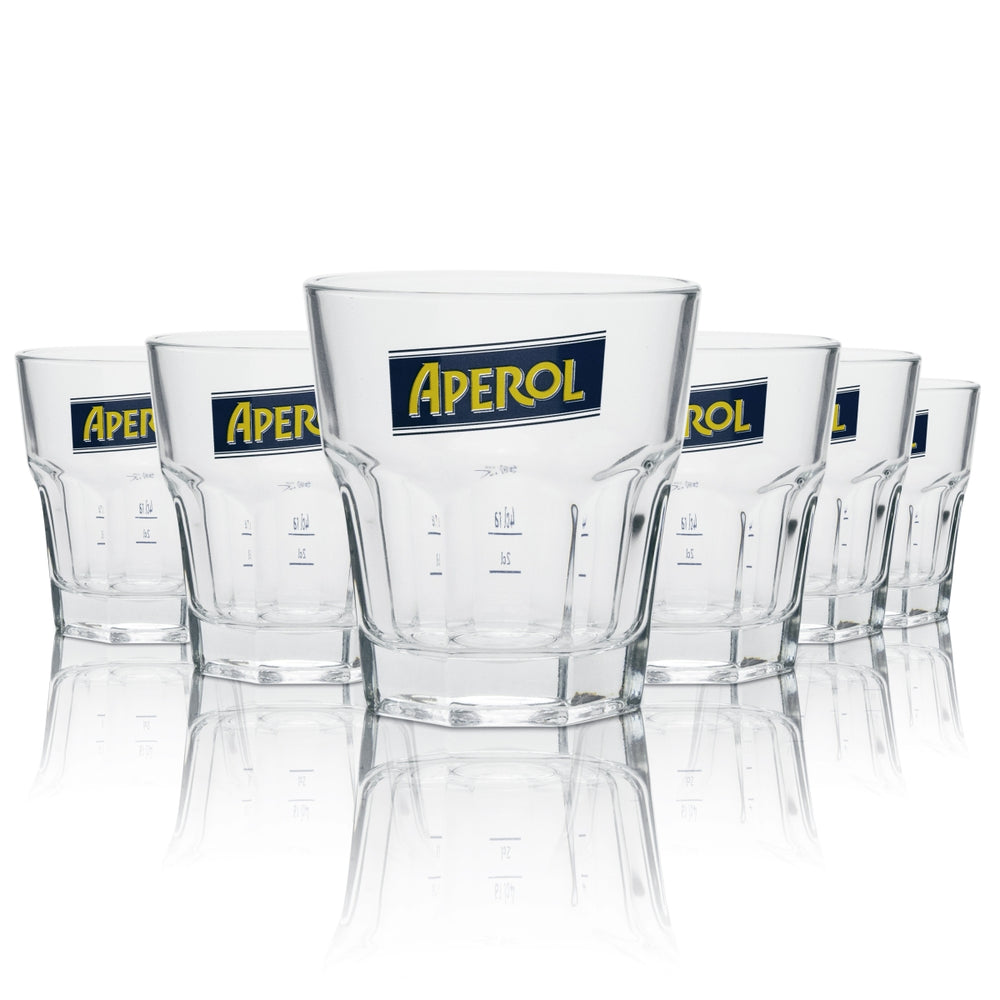 6 verres à liqueur Aperol Tumbler nouveau logo