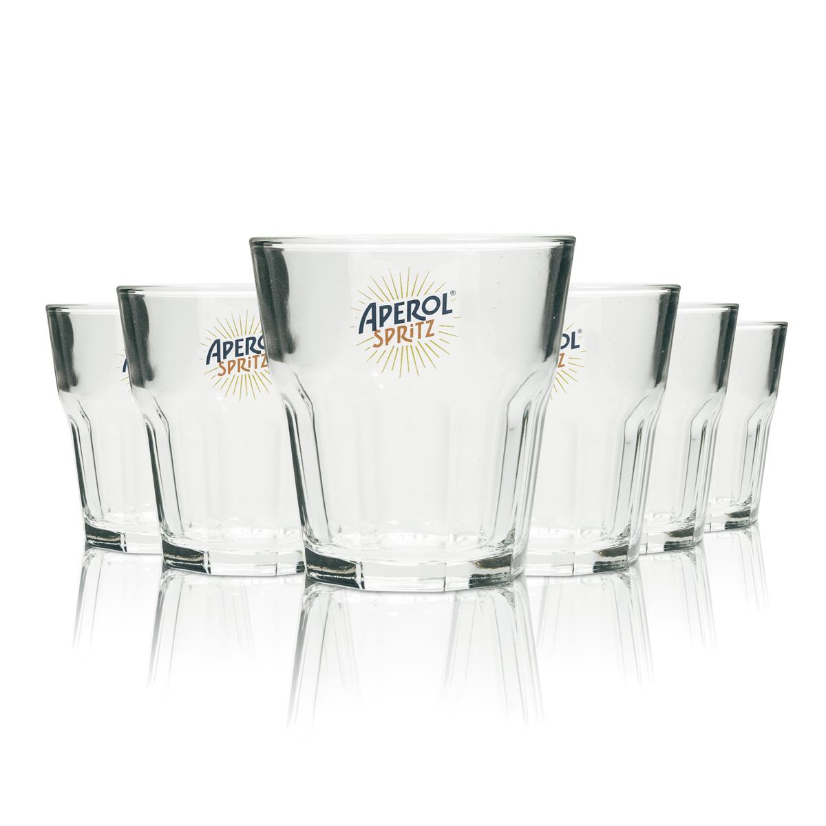 6 verres à apéritif Aperol Spritz 27 cl
