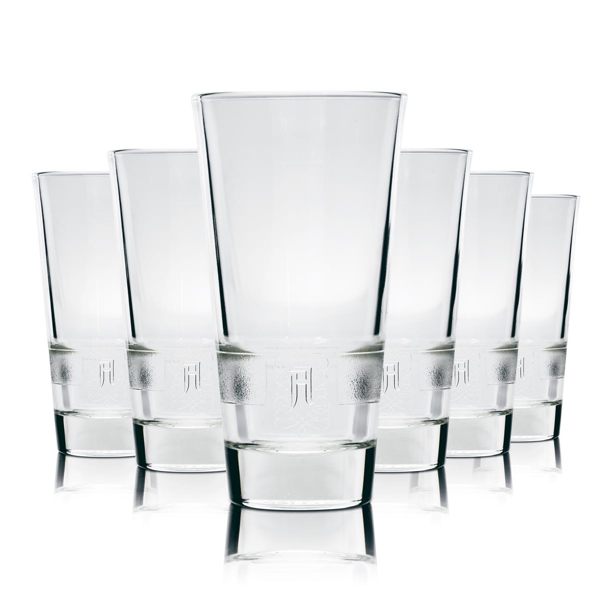 6 verres Asbach 0,2 l, verres à long drink, cocktail, cola, cognac, Uralt Gastro – Vue 3