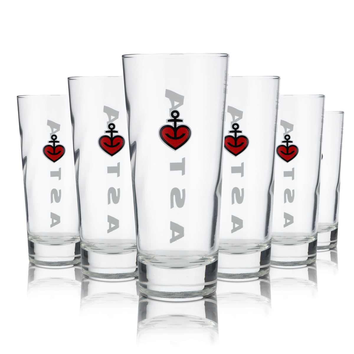 6 verres Astra 0,25 l Willi Becher, lot de verres à bière, brasserie Hamburg Kiez Gastro – Vue 5