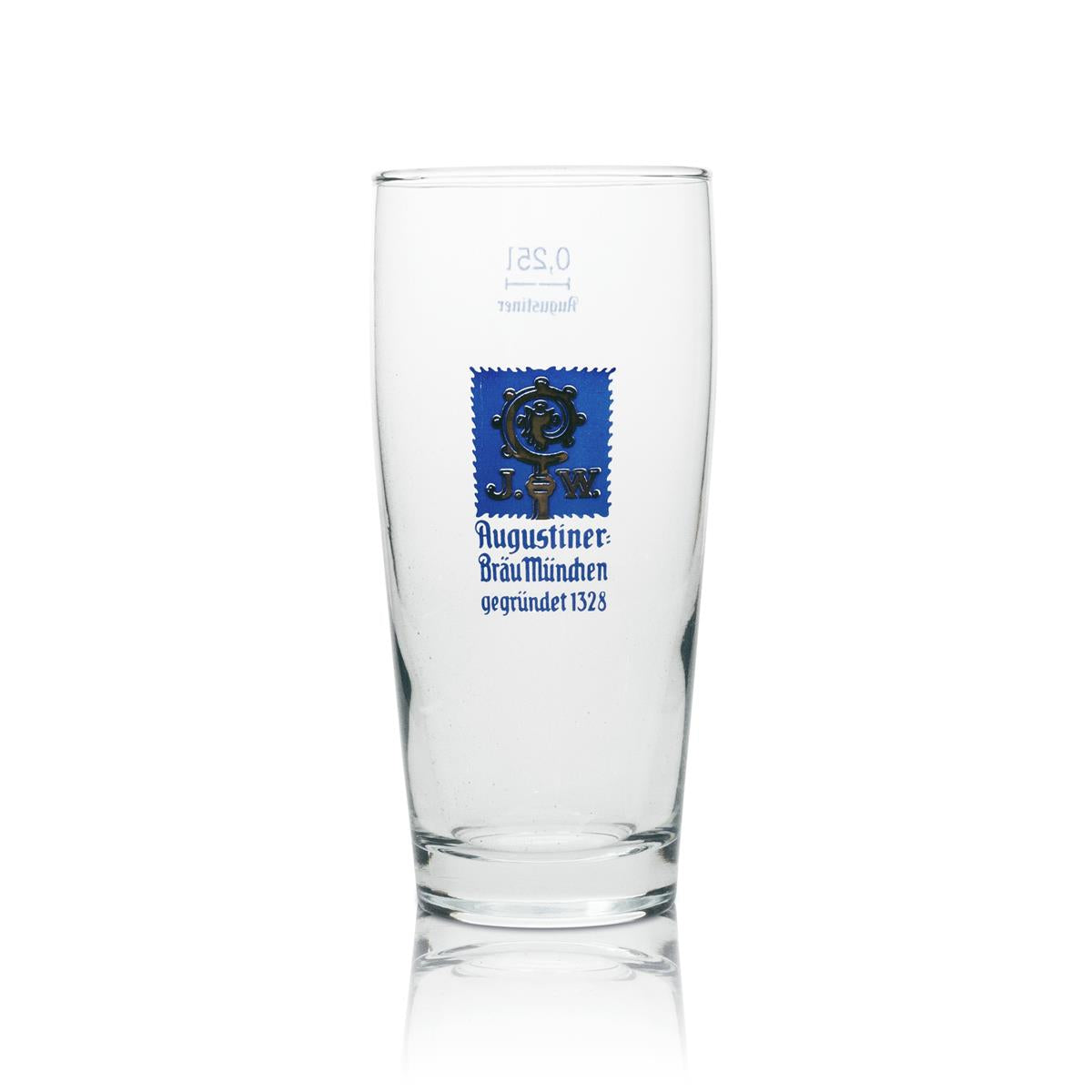 6 verres à bière Augustiner 0,25 l Willi Becher – Vue 2
