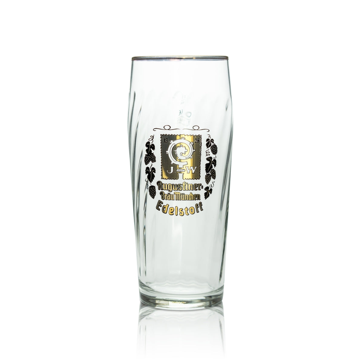 6 verres à bière Augustiner 0,5 l rastal avec bord doré – Vue 2