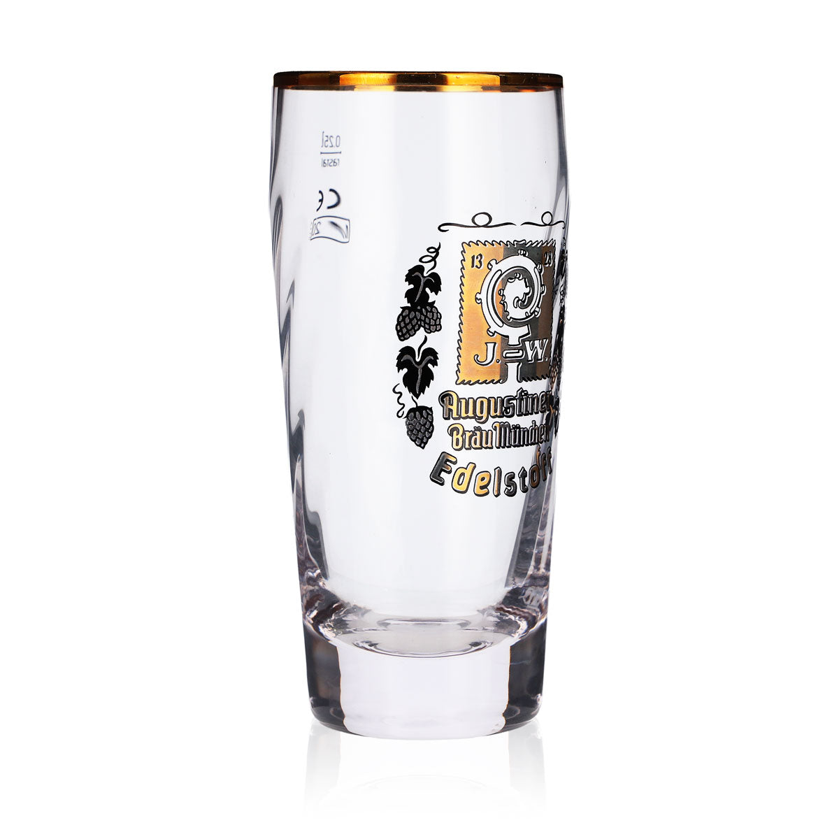 6 verres à bière Augustiner 0,25 l Willibecher Edelstoff logo doré – Vue 3