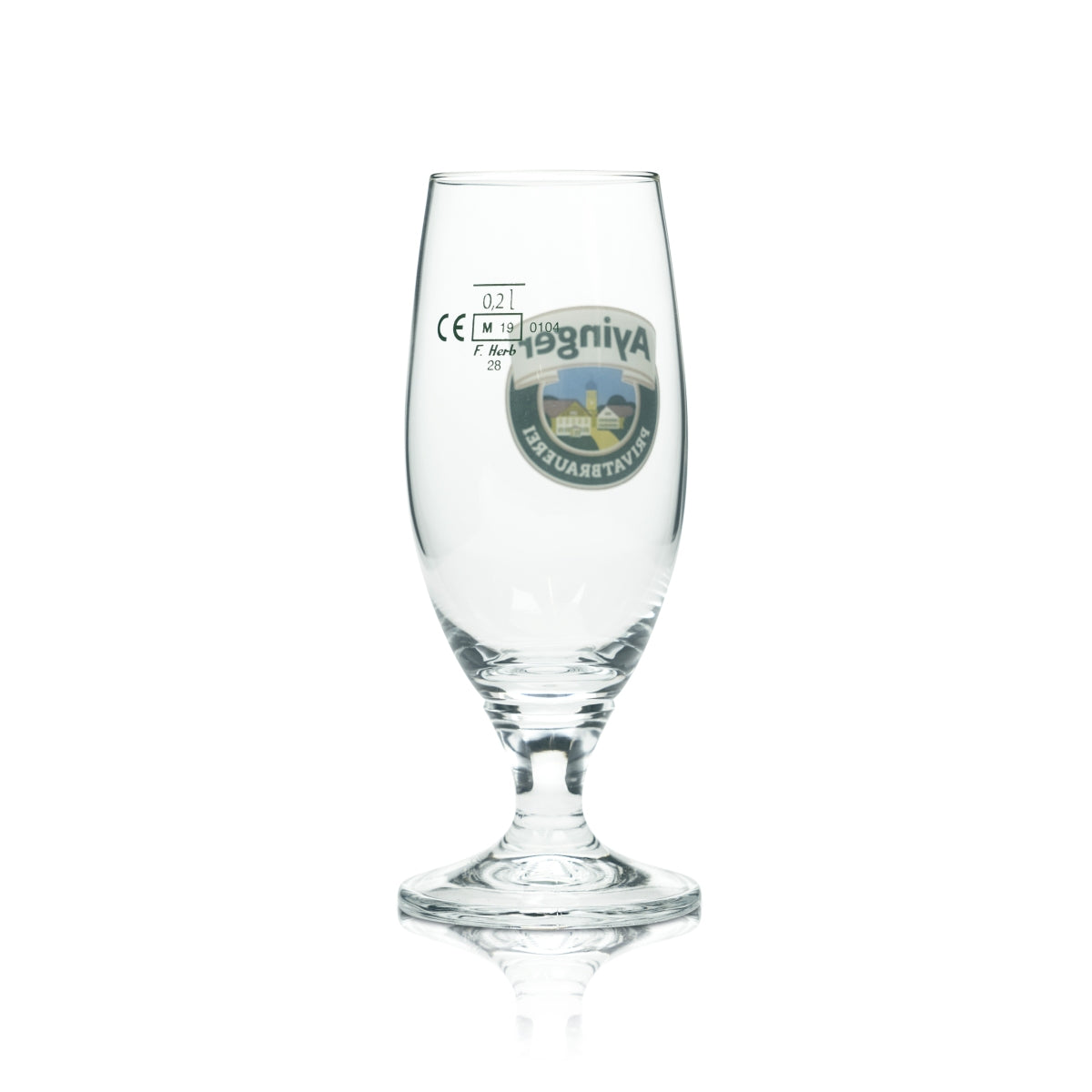 6 verres à bière Ayinger 0,2 l, forme tulipe, bière blanche, verres à bière, brasserie, bar gastronomique – Vue 3