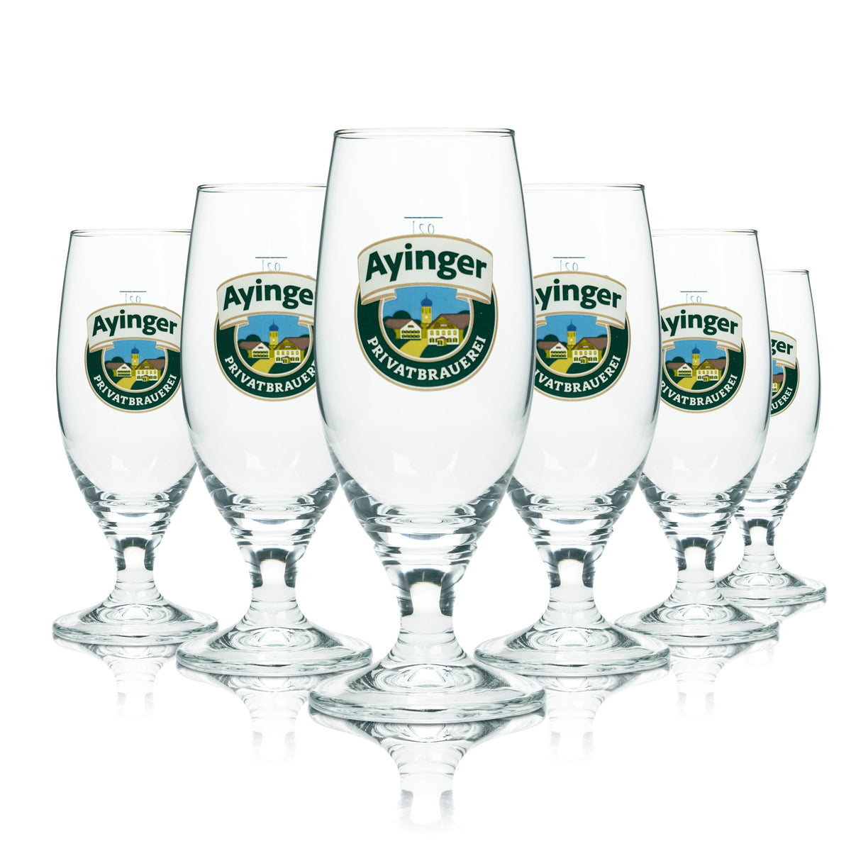 6 verres à bière Ayinger 0,2 l, forme tulipe, bière blanche, verres à bière, brasserie, bar gastronomique – Vue 4