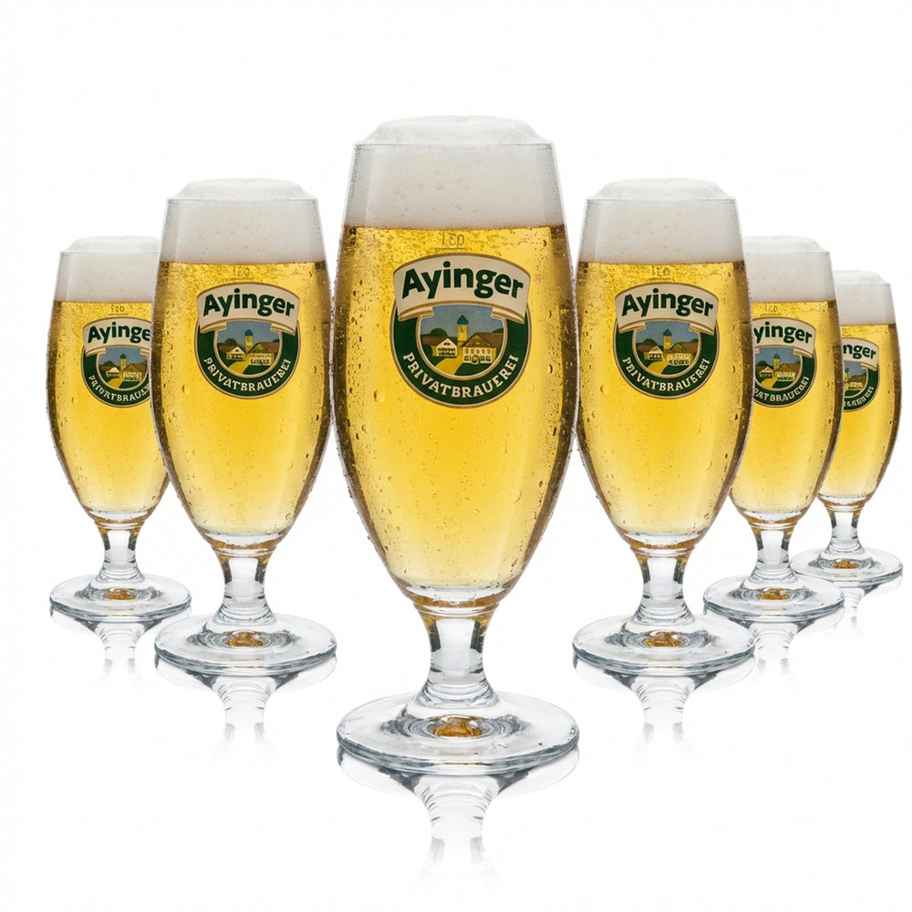 6 verres à bière Ayinger 0,3 l Tulipe Ritzenhoff