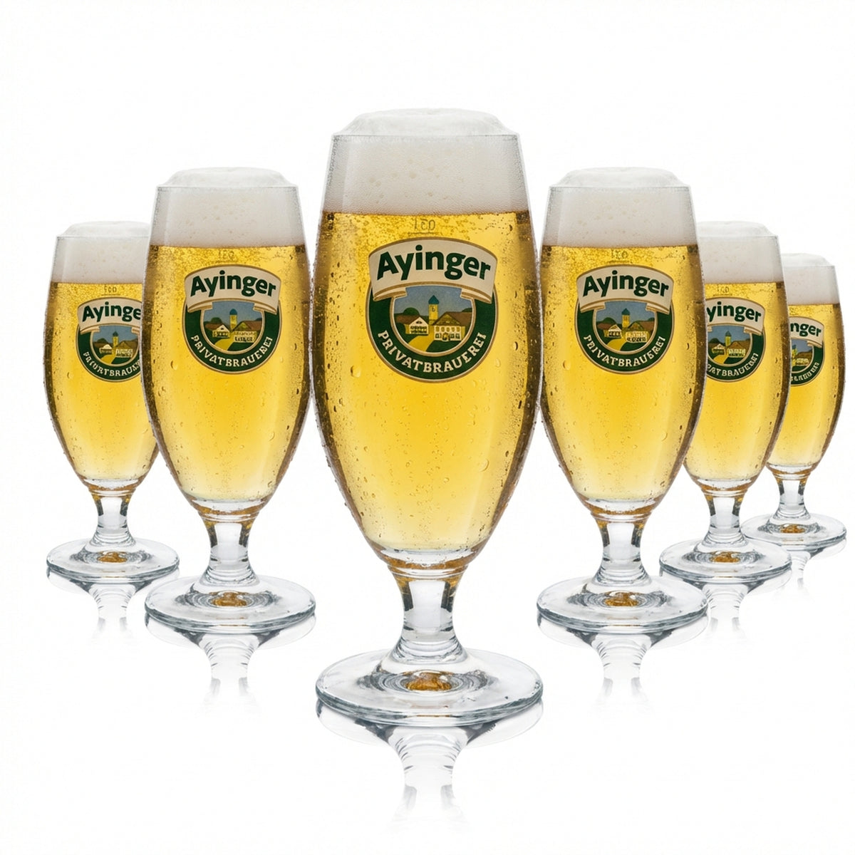 6 verres à bière Ayinger 0,3 l Tulipe Ritzenhoff