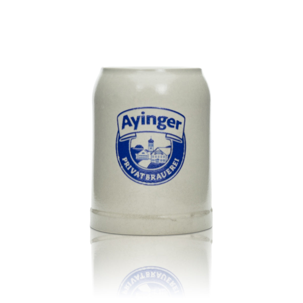 6 chopes à bière Ayinger 0,5 l en grès avec anse Verres à bière en grès Brasserie – Vue 2