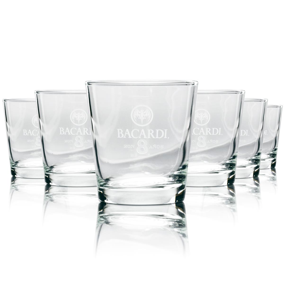 6 verres à rhum Bacardi 8 Anos Tumbler