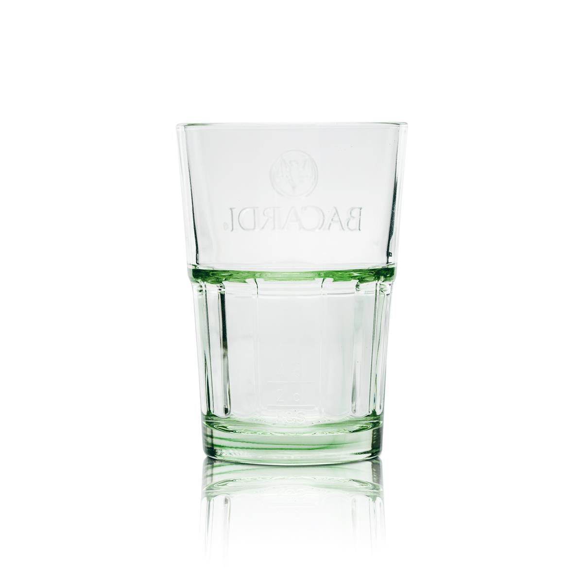 6 verres à rhum Bacardi verts empilables 36 cl – Vue 3