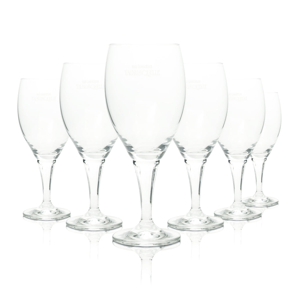 6 verres à eau Bad Camberger 0,3 l, coupe Taunusquelle Sahm Gastro Hotel
