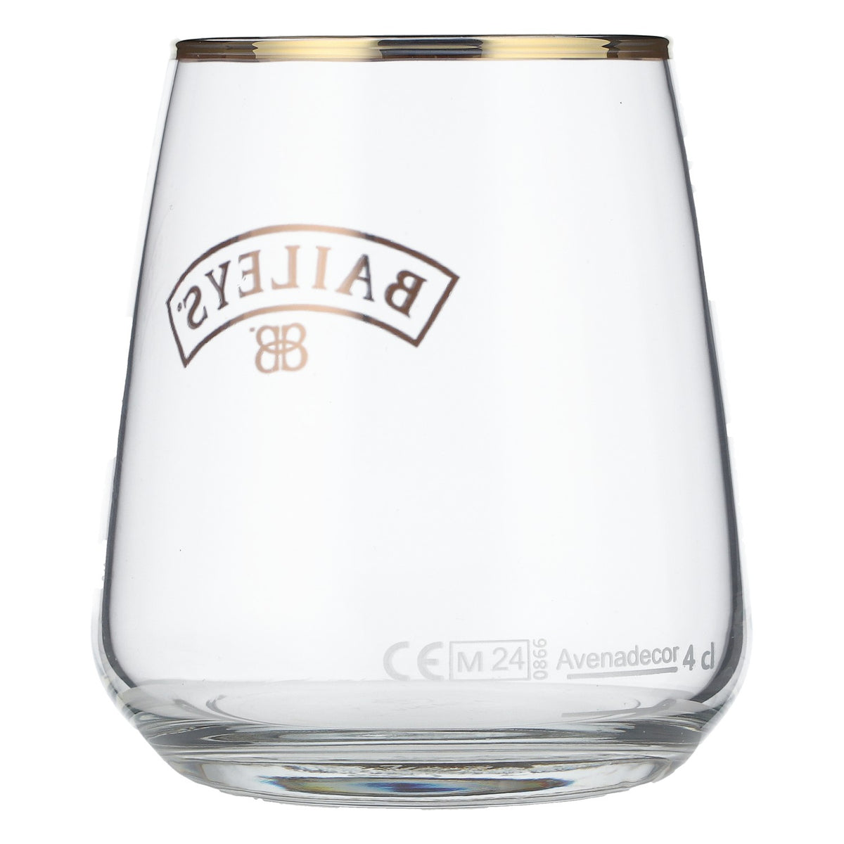 6 verres à liqueur Baileys 4 cl Verres à liqueur coniques Logo avec bord doré – Vue 4